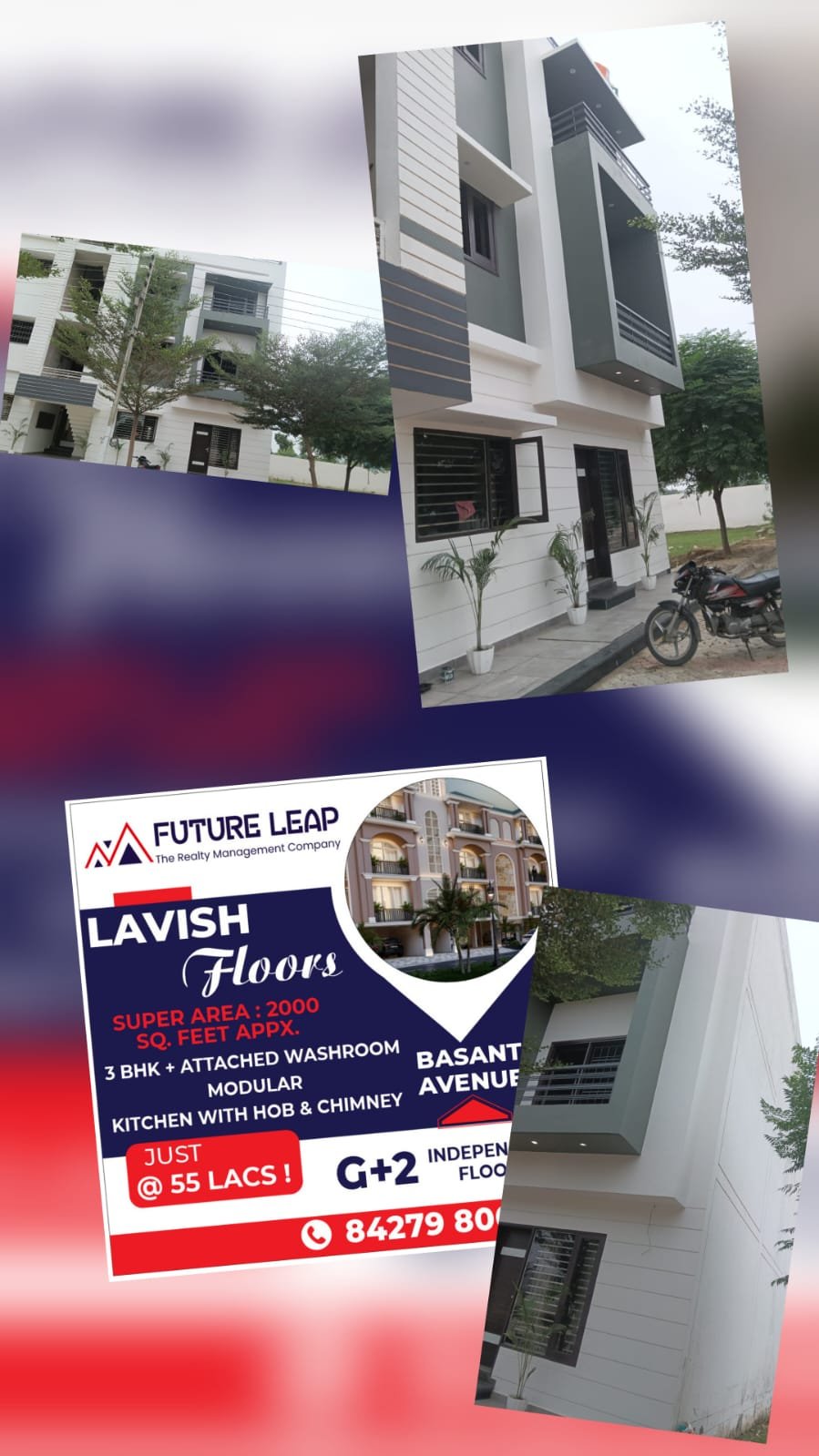 Lavish Floors for Sale in Basant Avenue 3 BHK
