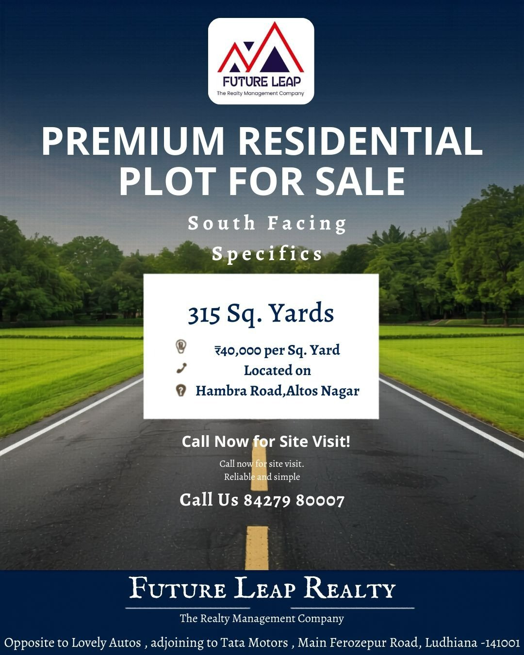 Premium Residential Plot for Sale on Hambran Road Ludhiana
