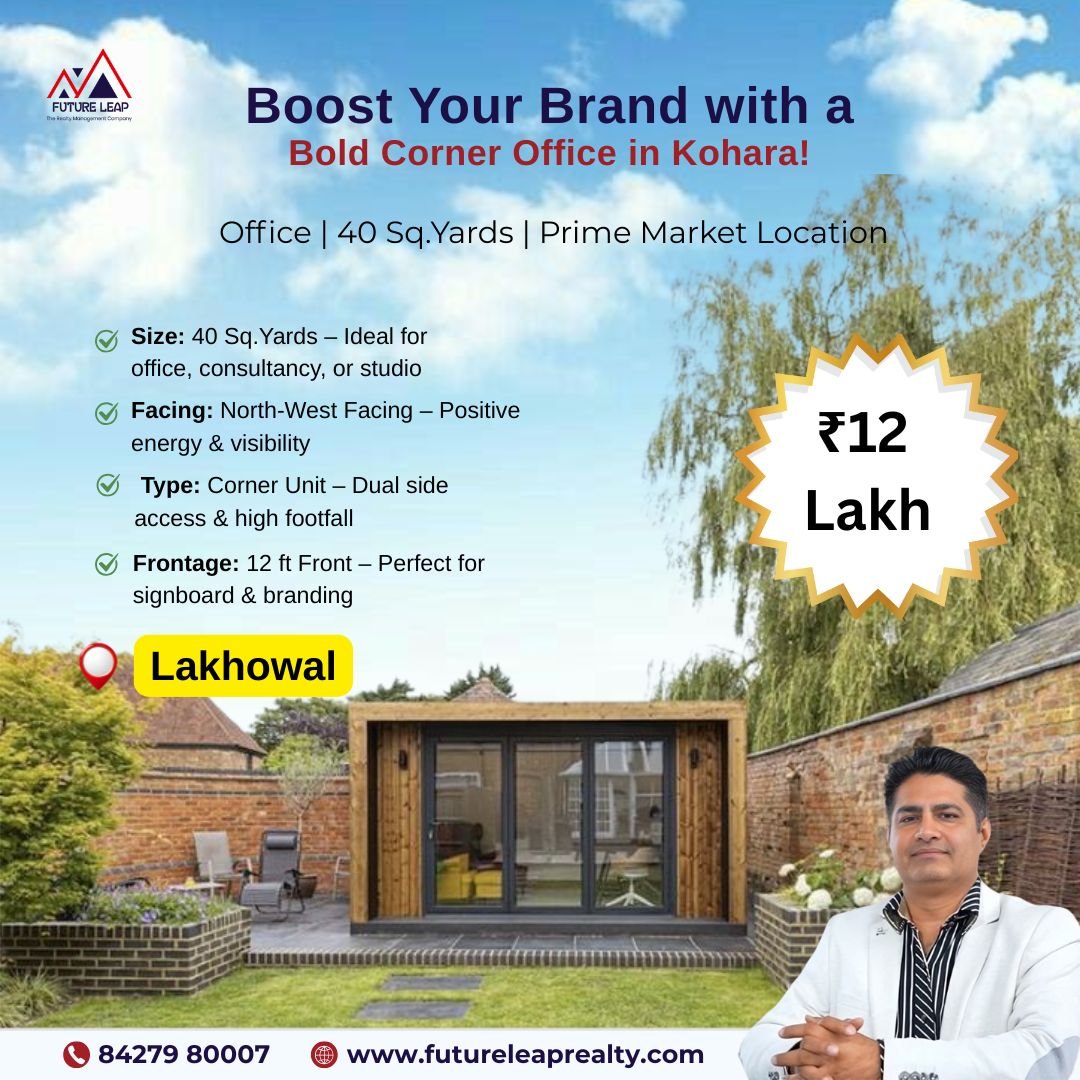 Lakhowal Market Office for Sale  40 Sq.Yards