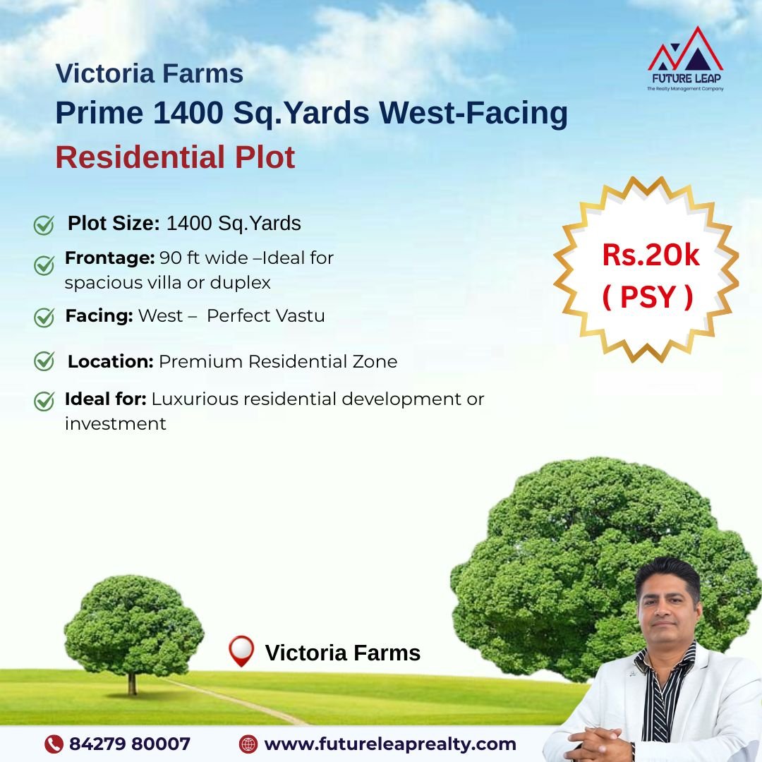 1400 Sq.Yards Luxurious Plot in Victoria Farms
