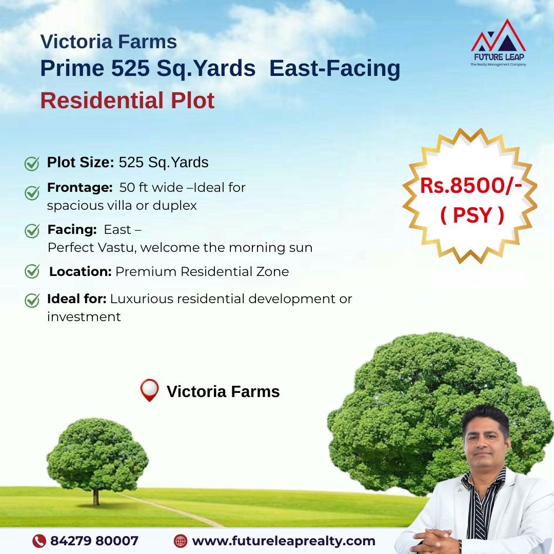 525 Sq.Yard  Residential Plot in Victoria Farms