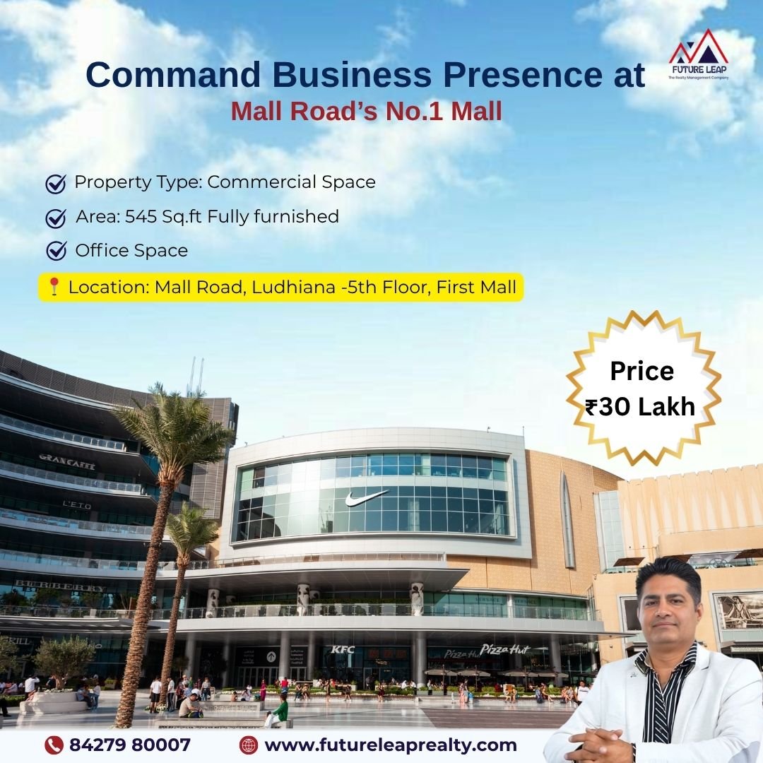 545 Sq.Ft Commercial Office in First Mall, Mall Road