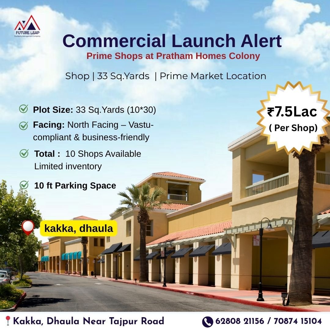 Shops for Sale in Kakka Dhaula – 33 Sq.Yards