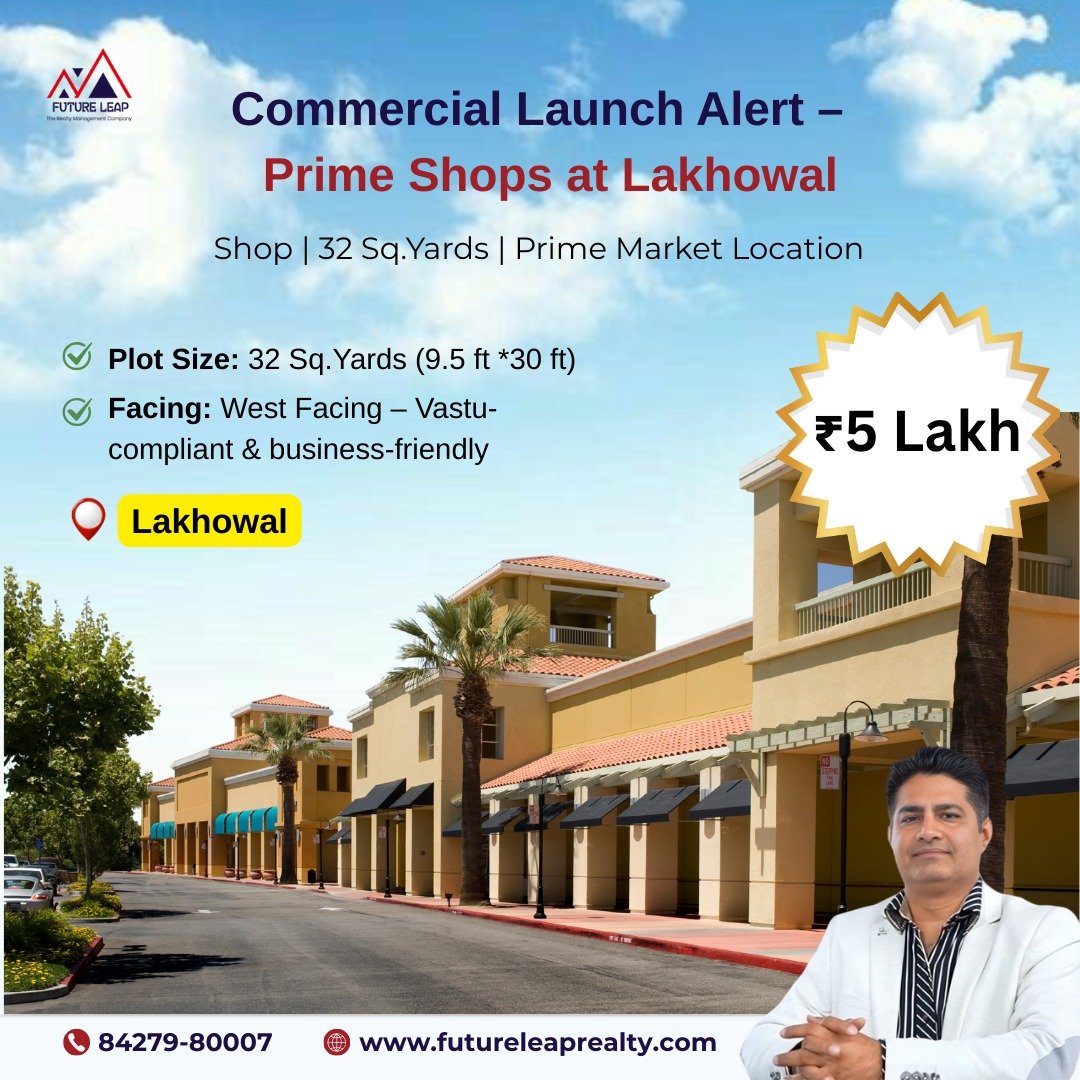 32 Sq.Yards Prime Commercial Shop at Lakhowal